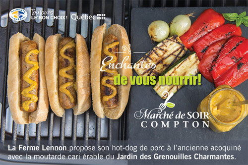 Hot Dogs de Porc Recette de la Ferme Lennon Cantons-de-l'Est